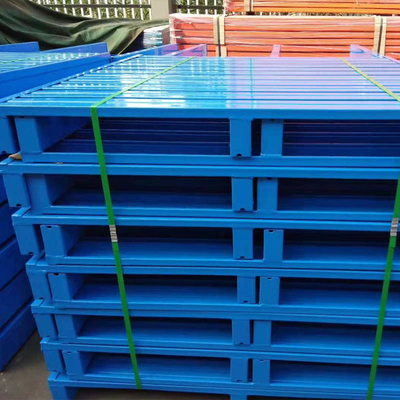 quality  4 Way Metal Warehouse Steel Pallets Heavy Duty Single Faced 1000 - 2000 Kg factory