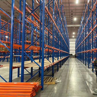Combination Structure Industrial Racks For Warehouse Orange Blue Grey Green Color