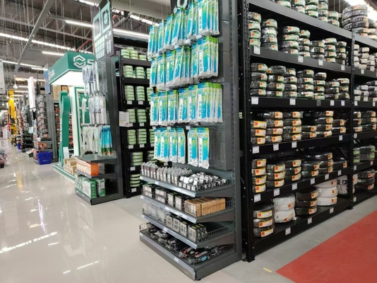 Steel Construction Supermarket Shelves Pallet Racking Adjustable Vertical Design