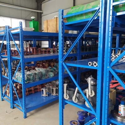 Metal Construction Warehouse Storage Rack Indoor Use With Adjustable Shelves