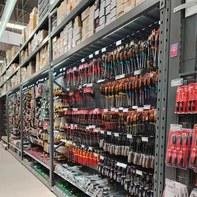 Adjustable Shelves Supermarket Gondola Shelving Customized Size Products Display Shelf