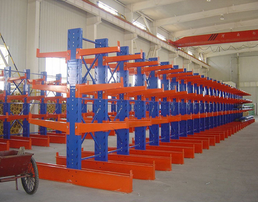 Cold Rolled Steel Heavy Duty Cantilever Racks Pullback Design For Hardware Storage