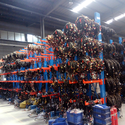 Industrial Q235B Steel Cantilever Storage Racks Adjustable Pipe Storage Shelf OEM Size