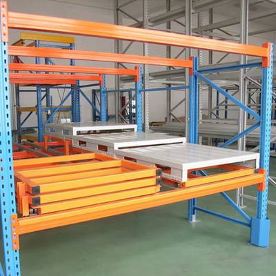Custom Size Galvanized Steel Push Back Shelving For Heavy Duty Storage