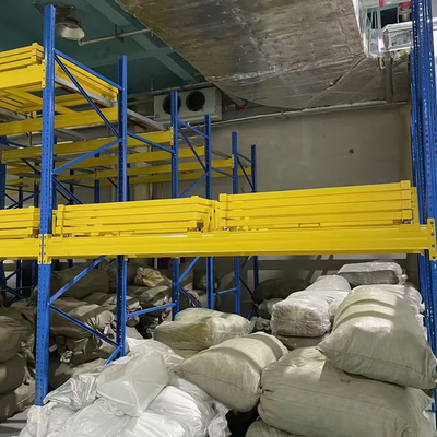 Powder Coated Warehouse Storage Push Back Pallet Racking Corrosion Protection
