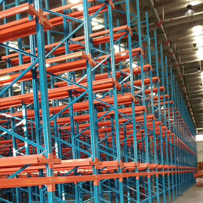 1000kg Bearing Drive In Warehouse Racking Customized Color Drive Through Racking System