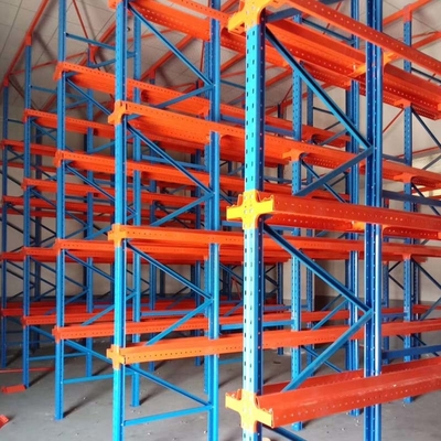 Warehouse Drive In Rack Pallet Racking 2-7 Levels High Density Storage System