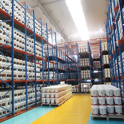 Powder Coated Steel Construction Drive In Racking For Heavy Duty Warehouse Storage