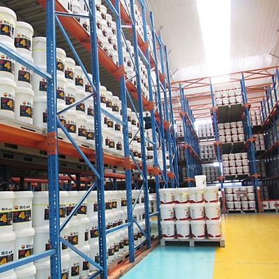 2-7 Levels Steel Drive In Racking Heavy Duty Pallet Racking System Customized Depth