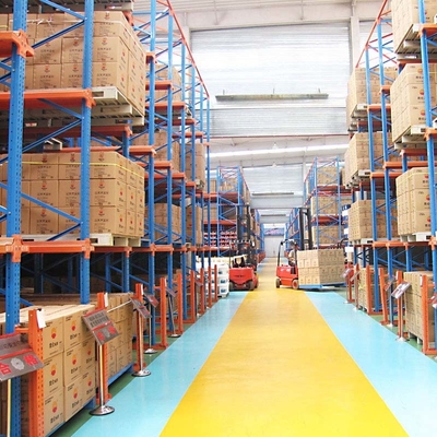 Customized Depth Drive In Pallet Racking Galvanized Surface Heavy Duty Warehouse Storage