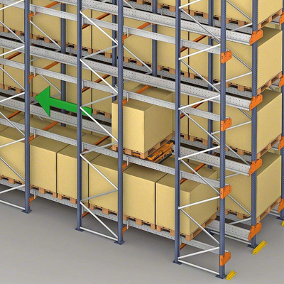 1000kg Capacity Radio Shuttle Pallet Racking Two Way And Four Way Shuttle Shelves