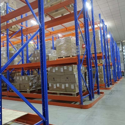 Customized 1000kg-2000kg Vna Pallet Racking Powder Coating For Warehouse Storage