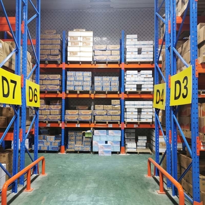 Cold Rolled Steel VNA Rack Heavy Duty Construction Very Narrow Aisle Pallet Racking