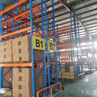 Cold Rolled Steel VNA Rack Heavy Duty Construction Very Narrow Aisle Pallet Racking