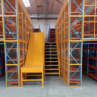 2-3 Levels Steel Construction Mezzanine Rack Multi Level For Warehouse Storage