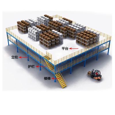 Modular Design Galvanized Steel Structure Platform For Mezzanine Floor Racking System