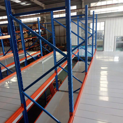 OEM Size Steel Mezzanine Rack Industrial Warehouse Customizable Depth