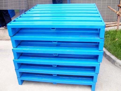 Outdoor Use Heavy Duty Steel Pallet For Warehouse Two Way / Four Way Fork