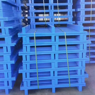 Galvanized Surface Warehouse Steel Pallets Heavy Duty 1000×1000mm 1100×1100mm