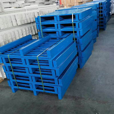 4 Way Metal Warehouse Steel Pallets Heavy Duty Single Faced 1000 - 2000 Kg