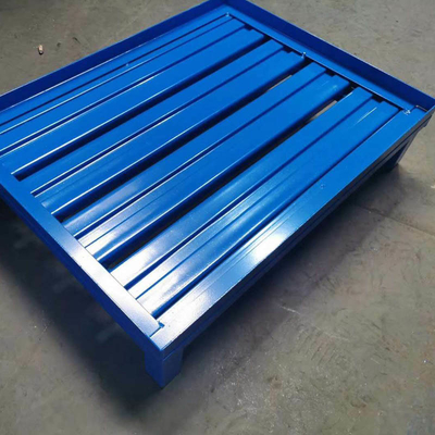 4 Way Metal Warehouse Steel Pallets Heavy Duty Single Faced 1000 - 2000 Kg