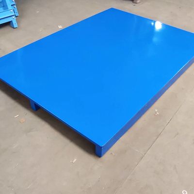 1000 - 2000Kg Warehouse Steel Pallet Metal Frame Pallet Customized Color Wear Resistant