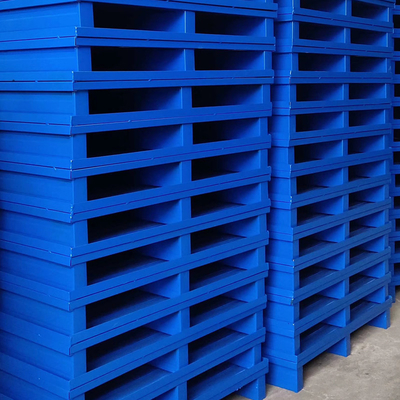 Heavy Duty Steel Pallets 500KG-3000KG Load 2 Way 4 Way Entry Metal Pallets