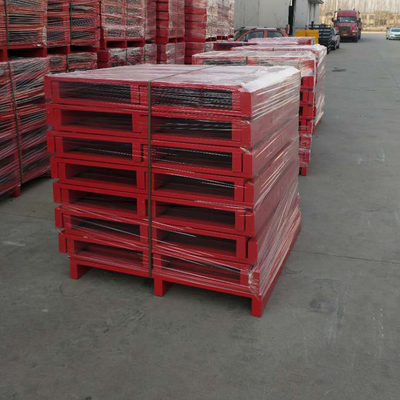 3000KG Industrial Warehouse Steel Pallets Heavy Duty Pallets 2 Way Entry