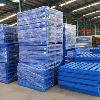 Rust Resistance Warehouse Steel Pallet Double Face Customized Size For Forklift Access