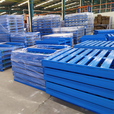 Rust Resistance Warehouse Steel Pallet Double Face Customized Size For Forklift Access