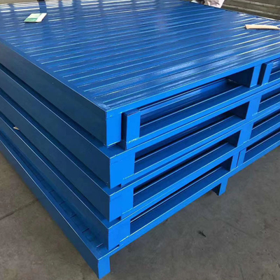 48"×40"×6" Heavy Duty SPCC Steel Warehouse Pallet 500-4000kg Load Capacity