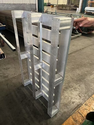 Heavy Duty Industrial 6061-T6 Aluminum Pallet 300-2500KG Capacity ISO Standard