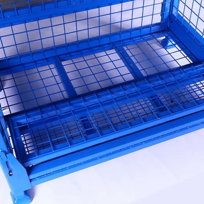 Customizable Space Saving Steel Pallet Box Heavy Duty Nestable Storage Box