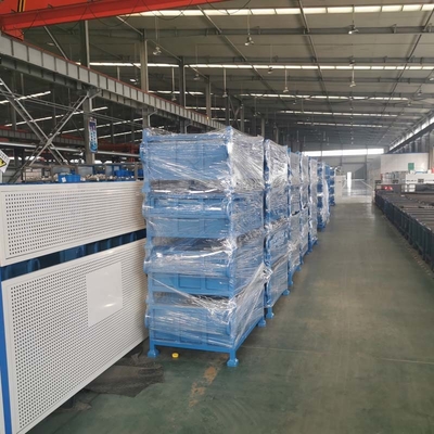 OEM Size Heavy Duty Metal Pallet Box Foldable Design For Industrial Storage