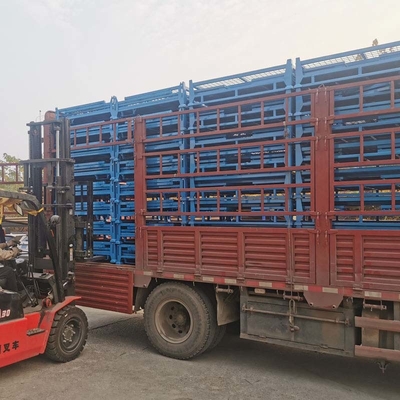 Industrial Warehouse Grid Metal Pallet Box With Foldable And Multiple Colors
