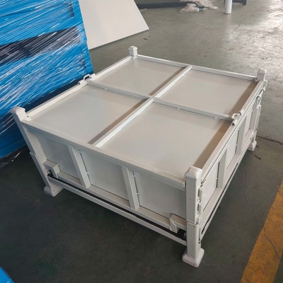 Customizable Heavy Duty Metal Pallet Bins Grid Material Box For Industrial