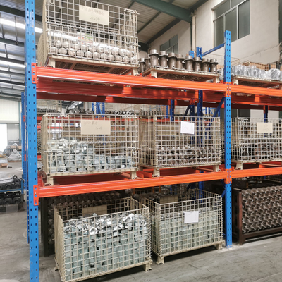 Custom Color Steel Wire Mesh Container 1×0.8×0.84m Metal Storage Stacking Container