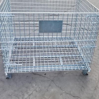Customizable Size Anti Rust Metal Storage Cage Stackable With Optional Wheels