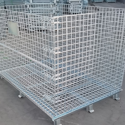 Customizable Size Anti Rust Metal Storage Cage Stackable With Optional Wheels