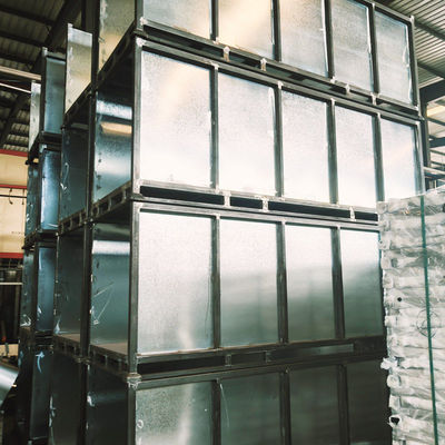 Foldable Steel Pallet Box with High Load Capacity and Stackable Design for Industrial Storage
