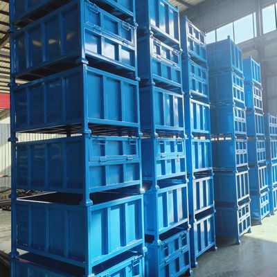 Wholesale Industrial Container Collapsible Pallet Box Warehouse Storage Cage For Sale
