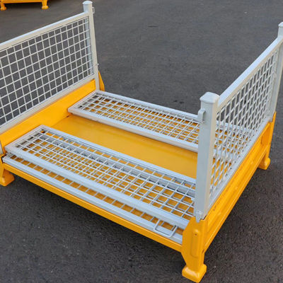 Wholesale Industrial Container Collapsible Pallet Box Warehouse Storage Cage For Sale