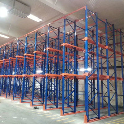 Customized Warehouse Storage Racks Forklift Accessible Drive In Rack With High Space Utilization
