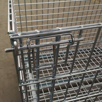 Wire Mesh Container  Stacking Folding Steel Wire Container  Mesh Container Is Foldable