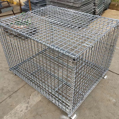 Customizable Heavy Duty Storage Cage Foldable Steel Wire Storage Cage Wire Mesh Cages  Sale For