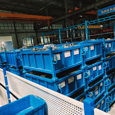 Foldable Design High Load Capacity Stackable Metal Pallet Box for Warehouse Storage