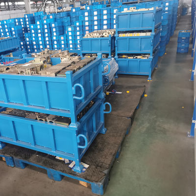 Open Closed And Folding Design Metal Turnover Box For Industrial And Logistics Use