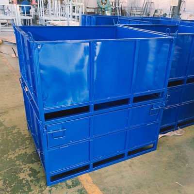 Stackable Pallet Boxes Storage Pallet Box Metal Material Box  STorage Container Sale For