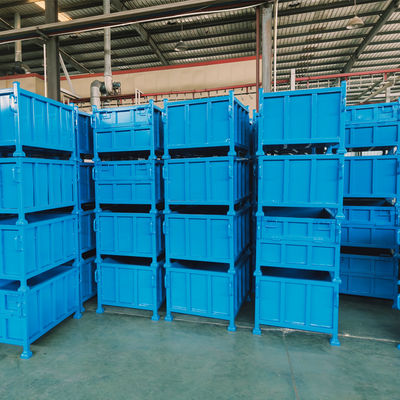 Stackable Pallet Boxes Storage Pallet Box Metal Material Box  STorage Container Sale For