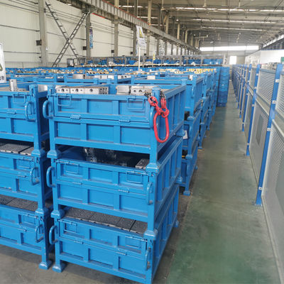Folding Wire Container Metal Mesh Storage Containers Metal Pellet Box Manufacturing Companies OEM